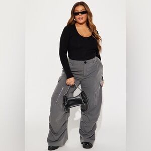 Office to Street Cargo Trouser - Charcoal Gray Womens Pants